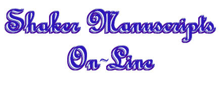 Shaker Manuscripts On-Line