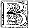 Woodcut - "B"