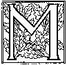 Woodcut - "M"