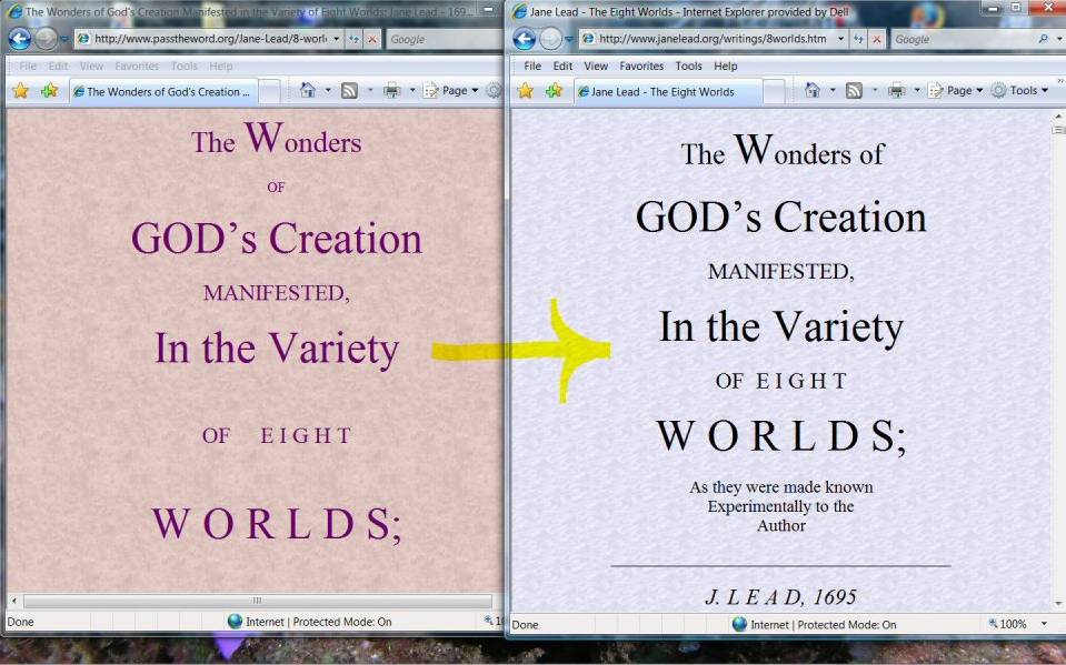 8 Worlds title page comparison